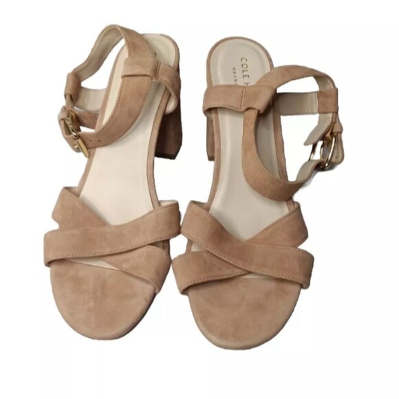 Cole Haan Shoes - Cole Haan Kadi Sandals Size 6.5 B  Womens Shoes Peach Ankle Strap Retail $150